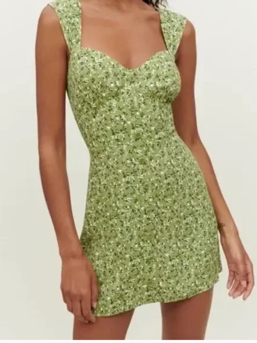 Reformation Lorelei Floral Print Minidress